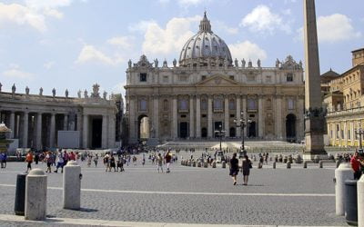 La Plaza de San Pedro en el Vaticano